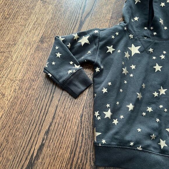 Crewcuts gray and gold star hoodie - xxs - 2-3 - Picture 2 of 6